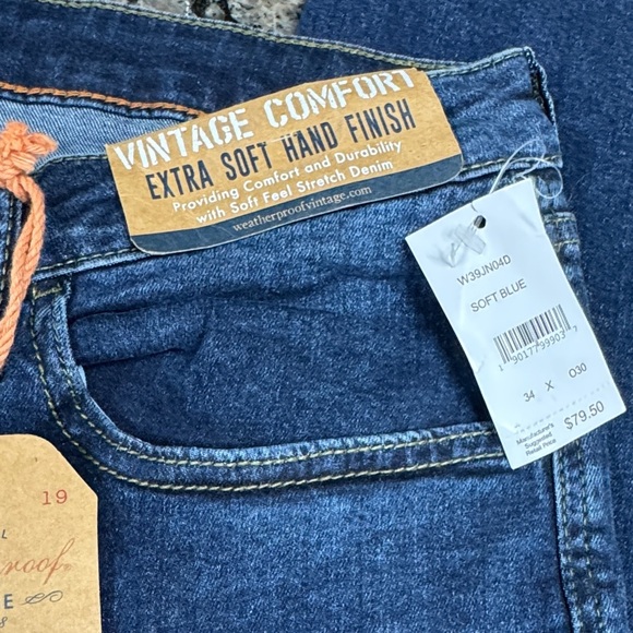 Weatherproof Vintage Slim Straight  Comfort Fit Jeans NWT 34/30 - Picture 5 of 12